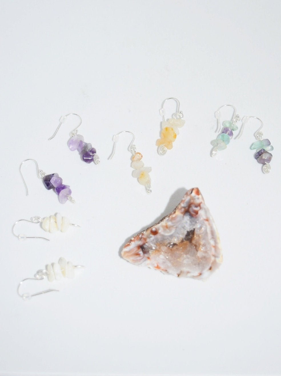 Eight Crystals Earrings