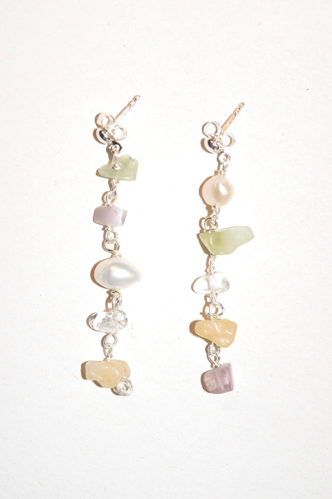 White Pearl Earrings